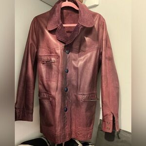 Vintage Reversible Suede Leather 90s Coat